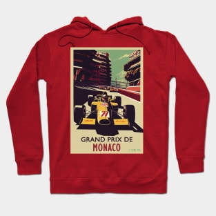 1970 Monaco Grand Prix Racing Travel Poster Hoodie